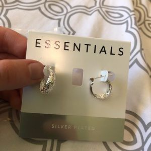 Silver plated earrings